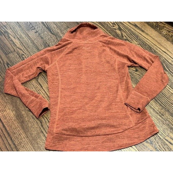 Kuhl Lea Pullover Sweatshirt Long Sleeves Cowl Neck Pockets Knit Orange Medium - Picture 11 of 11